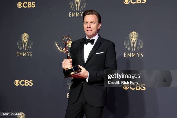 Ewan McGregor, winner of the Outstanding Lead Actor in a Limited or Anthology Series or Movie award for 'Halston,' poses in the press room durinEwan...