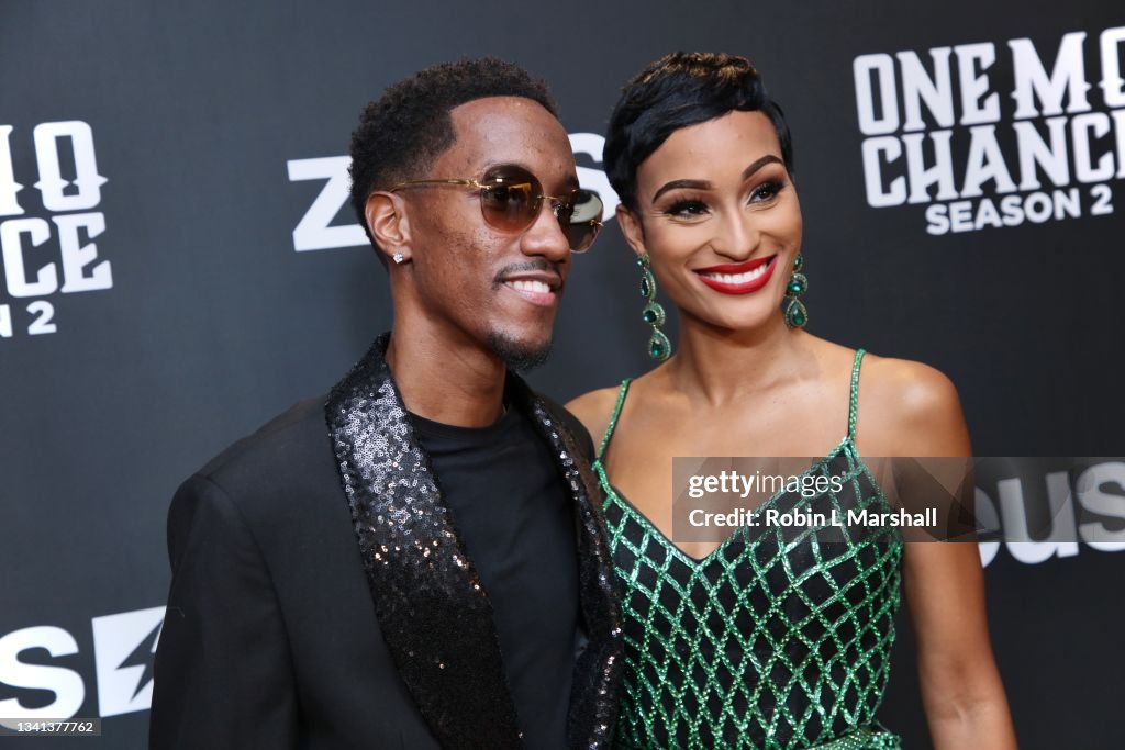 Lemuel Plummer, CEO of Zeus Network, and wife Janeisha John attend