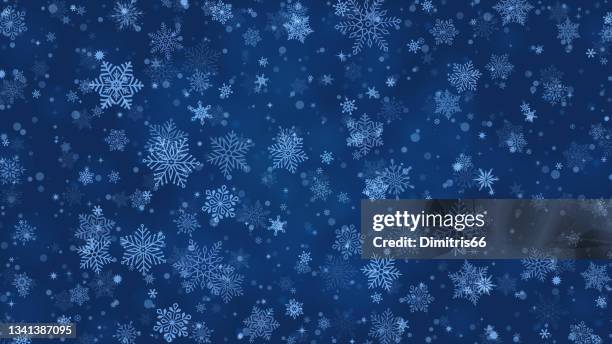 illustrazioni stock, clip art, cartoni animati e icone di tendenza di sfondo fiocco di neve di natale - fiocco di neve