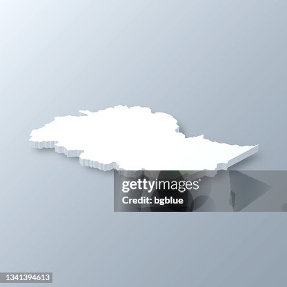 Gilgit Baltistan 3D map on gray background Gilgit Baltistan 3D map on gray background