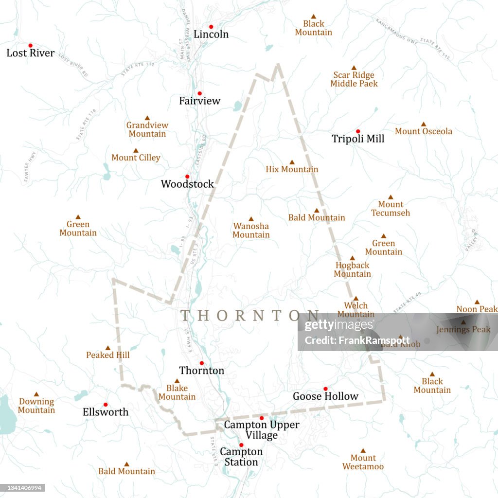 NH Grafton Thornton Vector Road Map