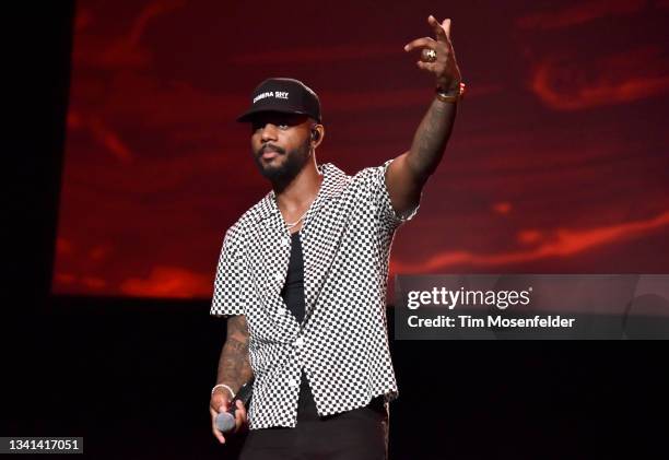 Bryson Tiller performs during the 2021 Lights On music festival at Concord Pavilion on September 19, 2021 in Concord, California.