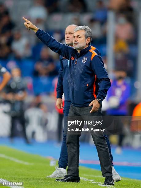 Aykut Kocaman of Istanbul Basaksehir during the Super Lig match between Istanbul Basaksehir and Fenerbahce SK at Fatih Terim Stadium on September 19,...