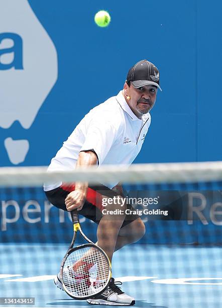 Jeff Fenech during the Apia International Sydney Lleyton Hewitt Charity Day at Sydney Olympic Park Tennis Centre on November 27, 2011 in Sydney,...