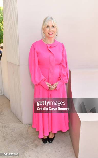 Nadine Dorries attends the ROKSANDA SS22 show during London Fashion Week September 2021 at The Serpentine Gallery on September 20, 2021 in London,...