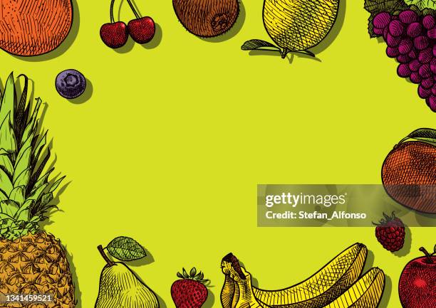 fruit background - cherry background stock illustrations
