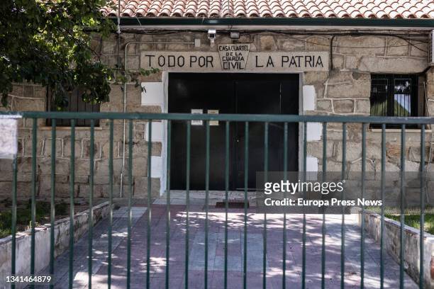 Guardia Civil barracks where Noelia de Mingo was first taken after allegedly attacking two workers in an establishment, on 20 September, 2021 in El...