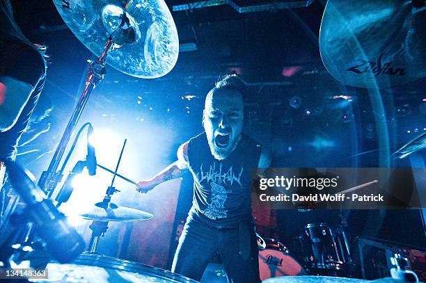 Tiger si from Black Spiders opens for Monster Magnet at La Maroquinerie on November 26, 2011 in Paris, France.