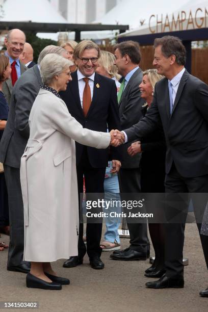 Birgitte, Duchess of Gloucester during a visit to the Autumn RHS Chelsea Flower Show on September 20, 2021 in London, England. This year's RHS...