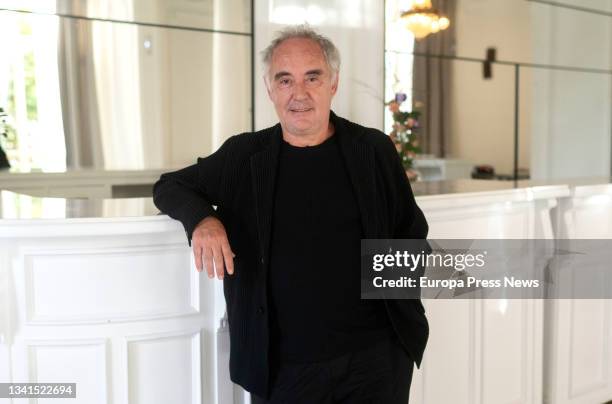 The chef Ferran Adria, poses for the presentation of the documentary about his restaurant 'El Bulli', at the 69th edition of the San Sebastian Film...