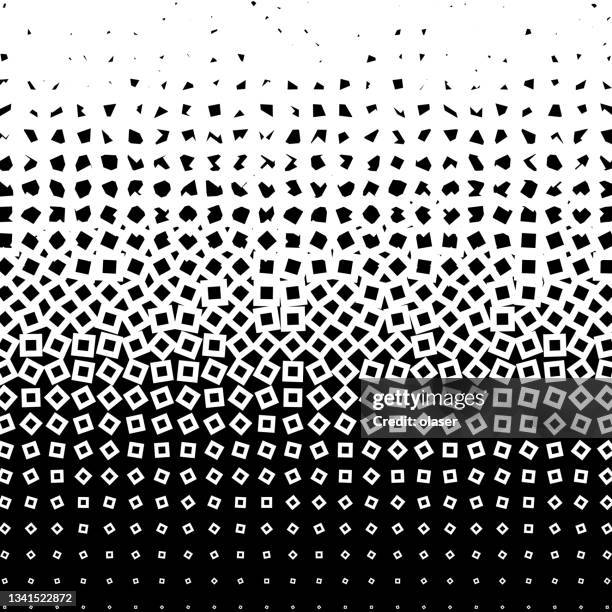 squares, different size gradients creating fade from black to white - conversion optimization stock illustrations