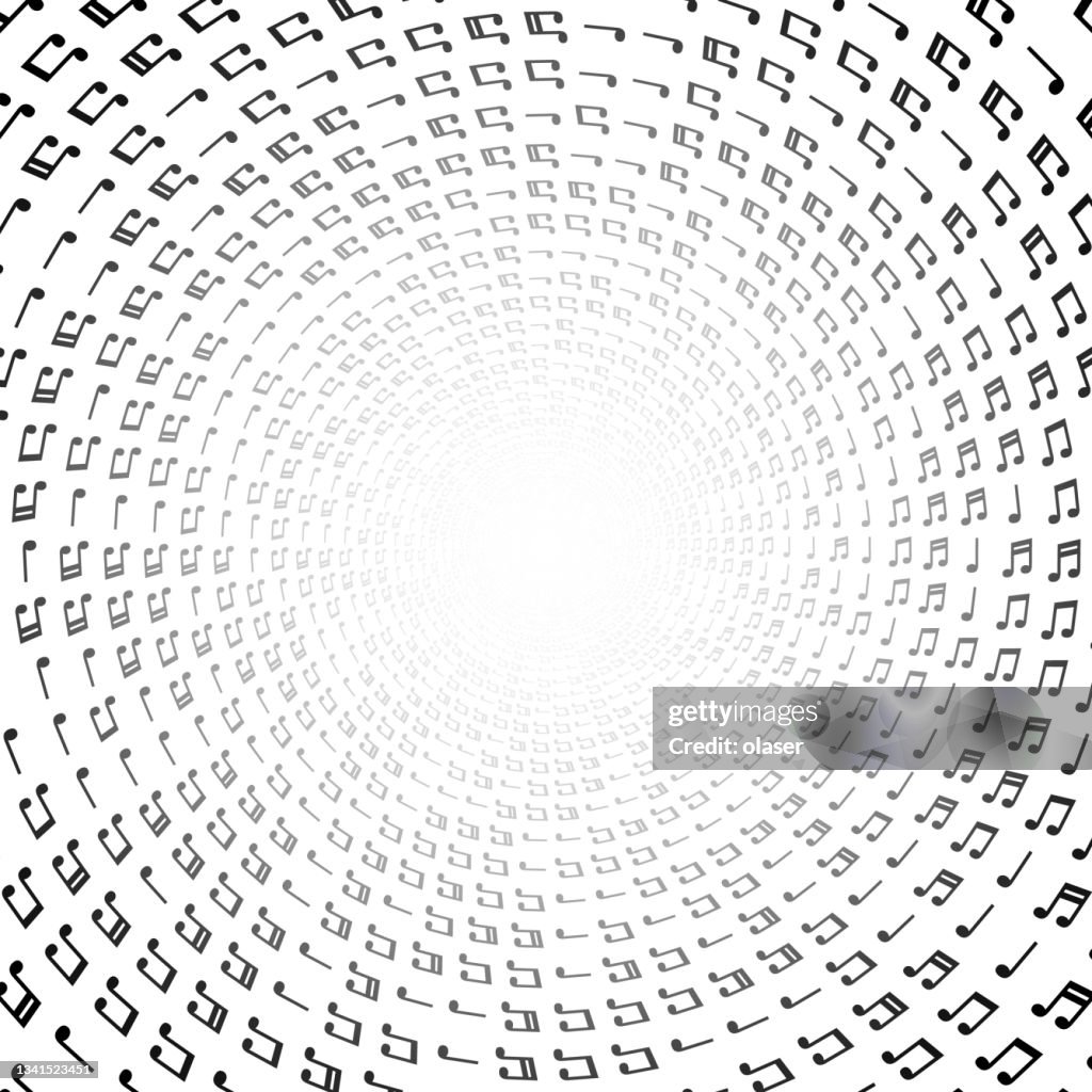 Musical Notes Cloud Into Infinity High-Res Vector Graphic - Getty Images