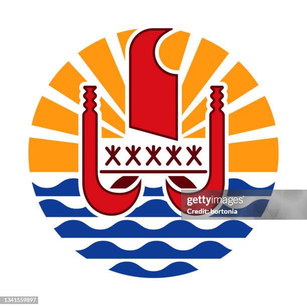 thumbnail image 2 of French Polynesia Tahiti Flag Patch – Iron-On Badge – New National Theme 2 of 6