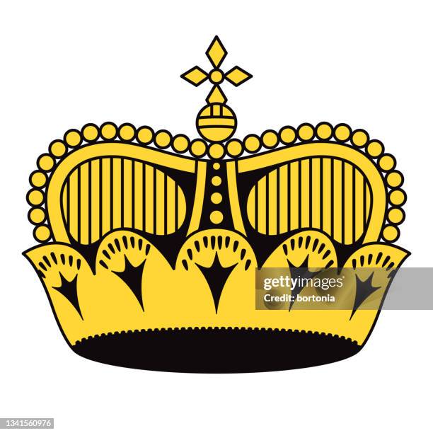 ilustraciones, imágenes clip art, dibujos animados e iconos de stock de símbolo de la corona del principado de liechtenstein - principality of liechtenstein