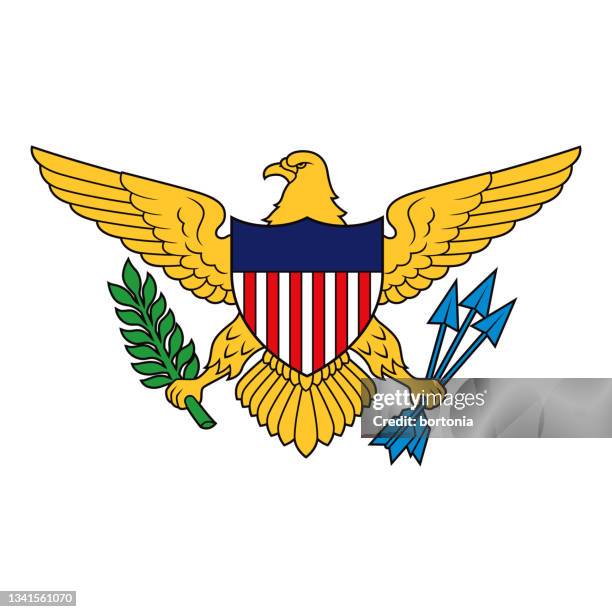 ilustrações de stock, clip art, desenhos animados e ícones de us virgin islands coat of arms - us virgin islands