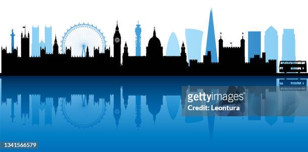 london (alle gebäude sind vollständig und beweglich) - parliament building stock-grafiken, -clipart, -cartoons und -symbole