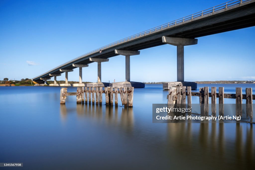 Hindmarsh View Of The Hindmarsh Island Bridge From The Goolwa Wharf Goolwa South ...