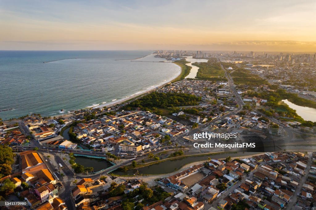 Vista aérea Olinda Recife Pernambuco