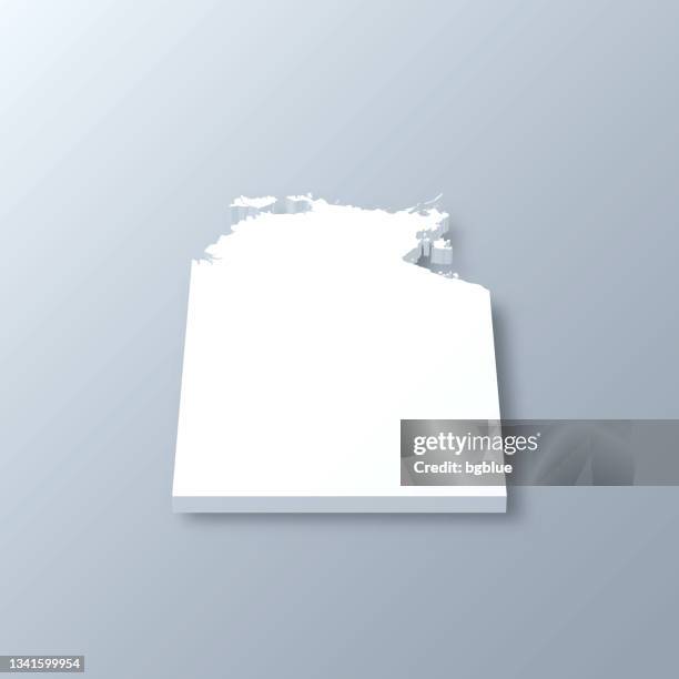 northern territory 3d map on gray background - darwin stock illustrations