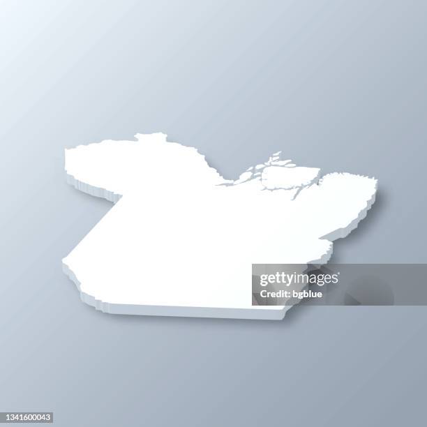 para 3d map on gray background - para state stock illustrations