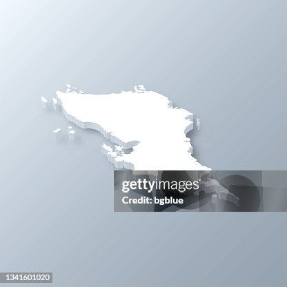 Samar 3D map on gray background Samar 3D map on gray background