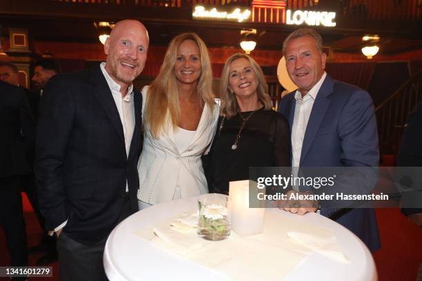 Matthias Sammer, Karin Sammer, Birgit Köpke and Andreas Köpke attends the "Wembley 96 25 Jahre EM-Titel" gala night at Europa Park on September 20,...