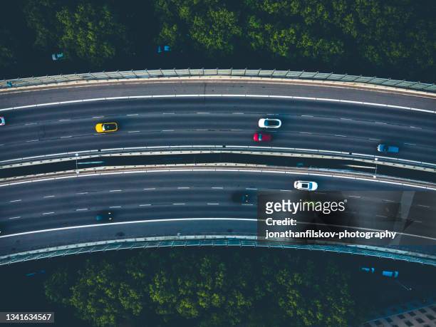 traffic on the city street, bispeengbuen - denmark road stock pictures, royalty-free photos & images