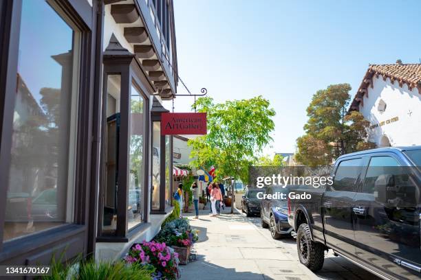 Art galleries and shops are visible in downtown Carmel, California, September 5, 2021. Photo courtesy Sftm.