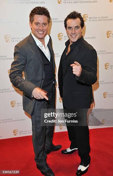 Dominic Wood And Richard McCourt attends the British Academy Children's Awards at London Hilton on November 27, 2011 in London, England.