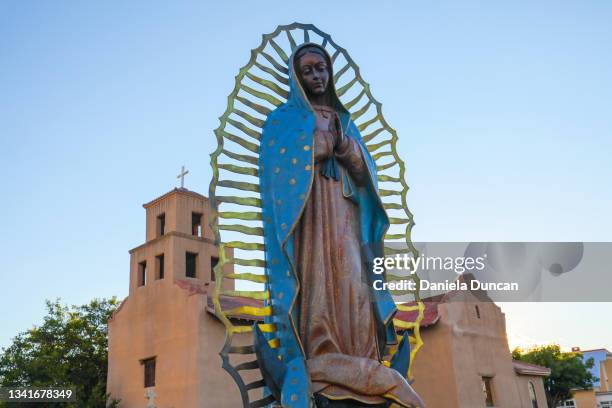 the shrine of our lady of guadalupe - virgin of guadalupe stockfoto's en -beelden