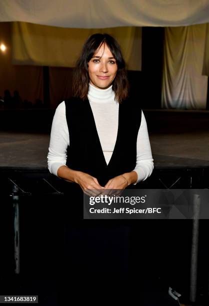 Rashida Jones attends the COS show at The Roundhouse during London Fashion Week September 2021 on September 21, 2021 in London, England.