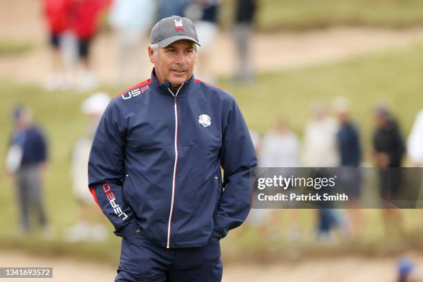 Vice-captain Fred Couples of team United States looks on prior to the 43rd Ryder Cup at Whistling Straits on September 21, 2021 in Kohler, Wisconsin.