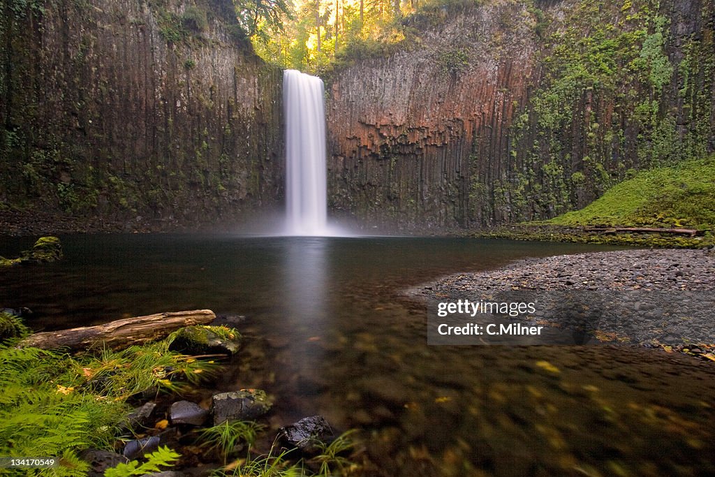 Waterfall in autumn