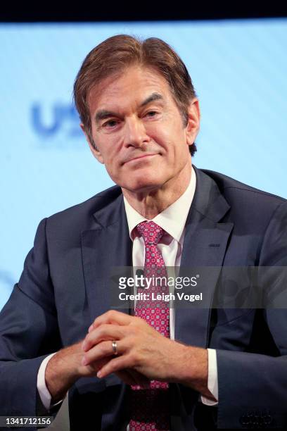 Dr. Mehmet Oz, Professor of Surgery, Columbia University speaks onstage during the 2021 Concordia Annual Summit - Day 2 at Sheraton New York on...