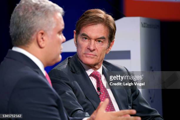 Speaks onstage during the 2021 Concordia Annual Summit - Day 2 at Sheraton New York on September 21, 2021 in New York City.
