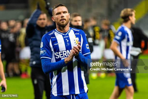 Marcus Berg of IFK Goteborg during the Allsvenskan match between AIK and IFK Goteborg at Friends Arena on August 20, 2021 in Stockholm, Sweden.