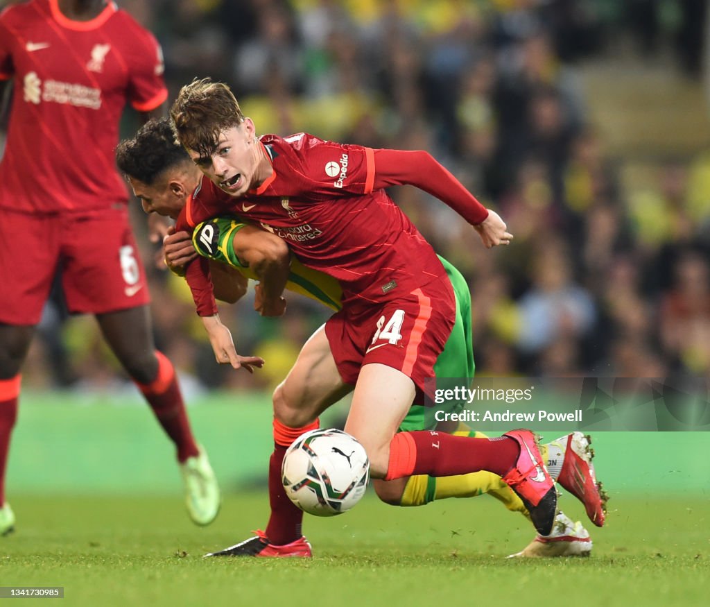 Norwich City v Liverpool - Carabao Cup Third Round