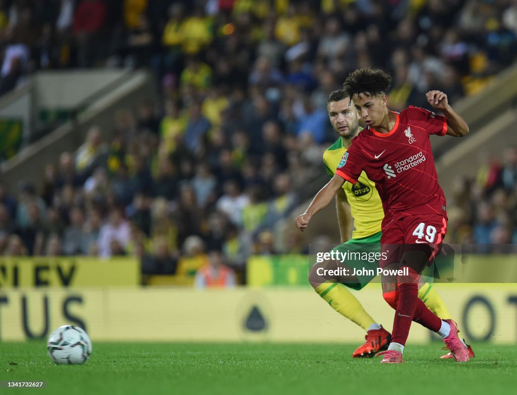 Norwich City v Liverpool - Carabao Cup Third Round