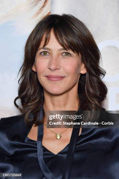 Sophie Marceau attends the "Tout S'est Bien Passe" photocall At UGC Cine Cite des Halles on September 21, 2021 in Paris, France.