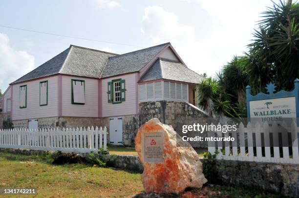 wallblake house - alte zuckerplantage, the valley, anguilla - tal stock-fotos und bilder