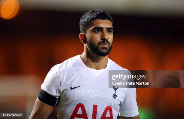 Dilan Markanday of Tottenham Hotspur U21 in action during the Papa John's Trophy match between Cambridge United and Tottenham Hotspur U21 at Abbey...