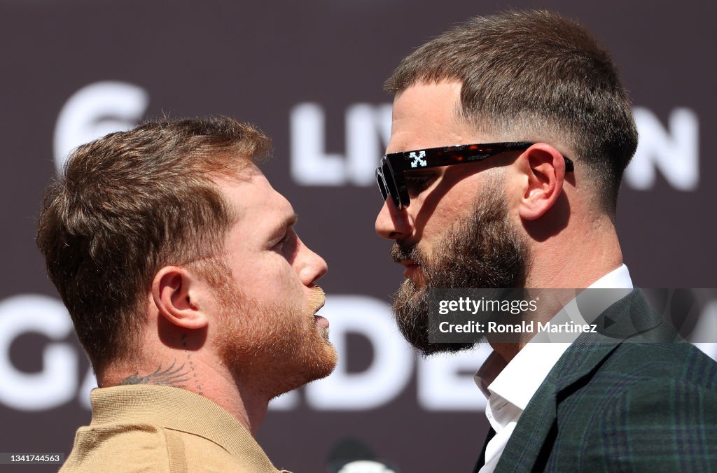 Canelo Alvarez v Caleb Plant - Press Conference