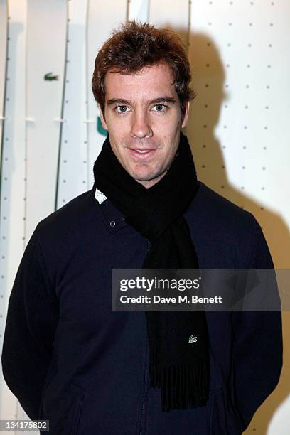 Richard Gasquet visits the Lacoste Lounge during the ATP World Finals sponsored by Lacoste at O2 Arena on November 27, 2011 in London, England.