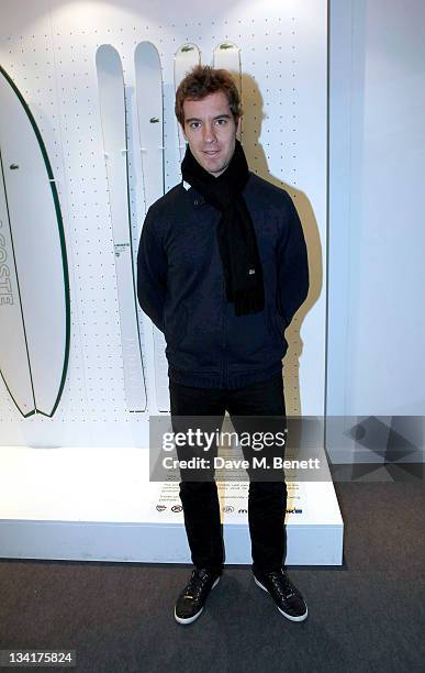 Richard Gasquet visits the Lacoste Lounge during the ATP World Finals sponsored by Lacoste at O2 Arena on November 27, 2011 in London, England.