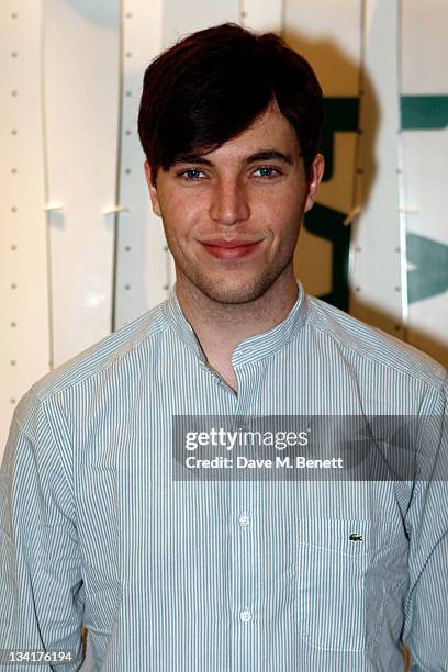 Tom Hughes visits the Lacoste Lounge during the ATP World Finals sponsored by Lacoste at O2 Arena on November 27, 2011 in London, England.