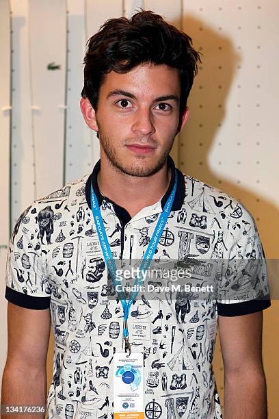 Jonathan Bailey visits the Lacoste Lounge during the ATP World Finals sponsored by Lacoste at O2 Arena on November 27, 2011 in London, England.