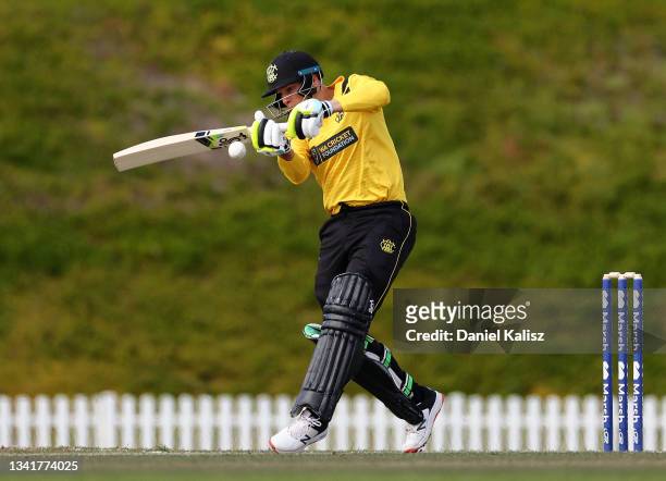 Josh Philippe of Western Australia during the Marsh One-Day Cup match between South Australia and Western AUstralia at Karen Rolton Oval, on...