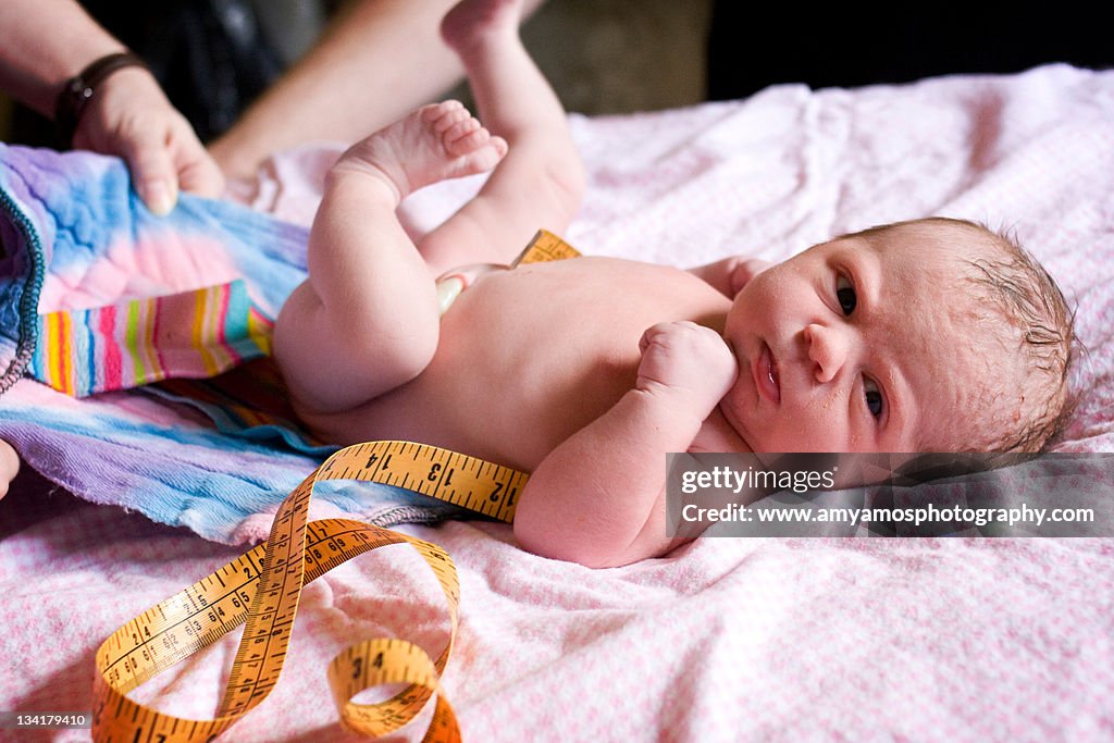 Baby on bed