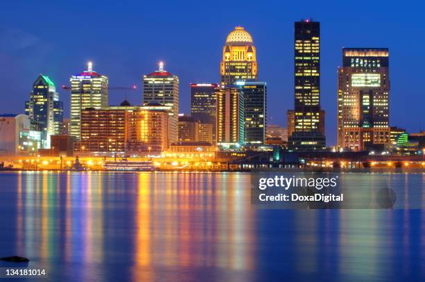 louisville cityscape / skyline - louisville v kentucky stock pictures, royalty-free photos & images