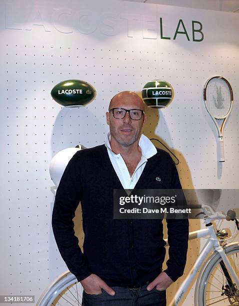 Christophe Pillet visits the Lacoste Lounge during the ATP World Finals sponsored by Lacoste at O2 Arena on November 27, 2011 in London, England.